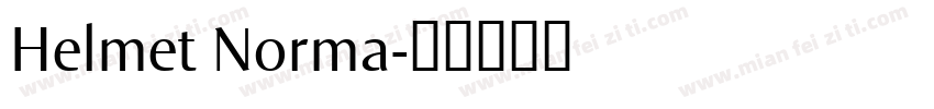 Helmet Norma字体转换